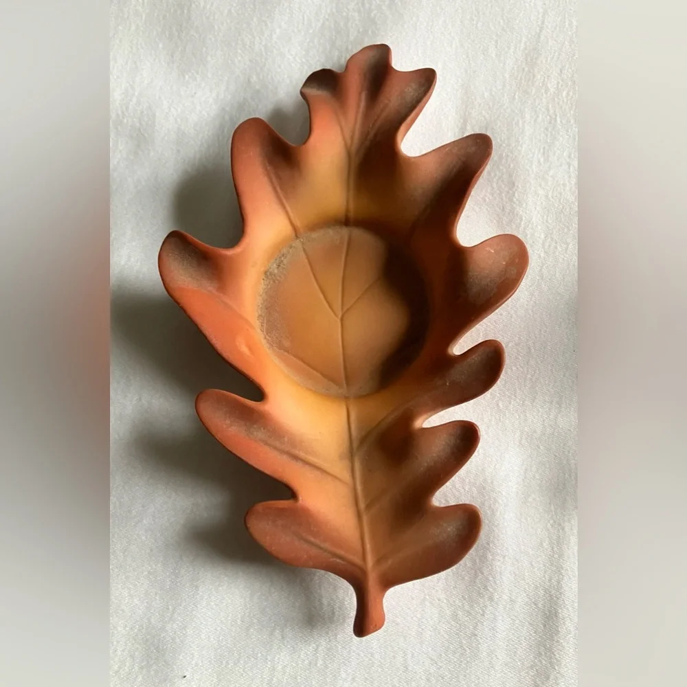 PARTYLITE  Set of 3 Whispering Leaves Tea Light Candle Holder Fall Maple…